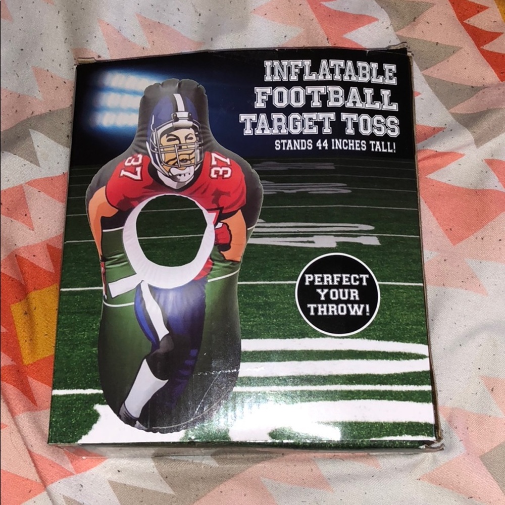 inflatable football target toss